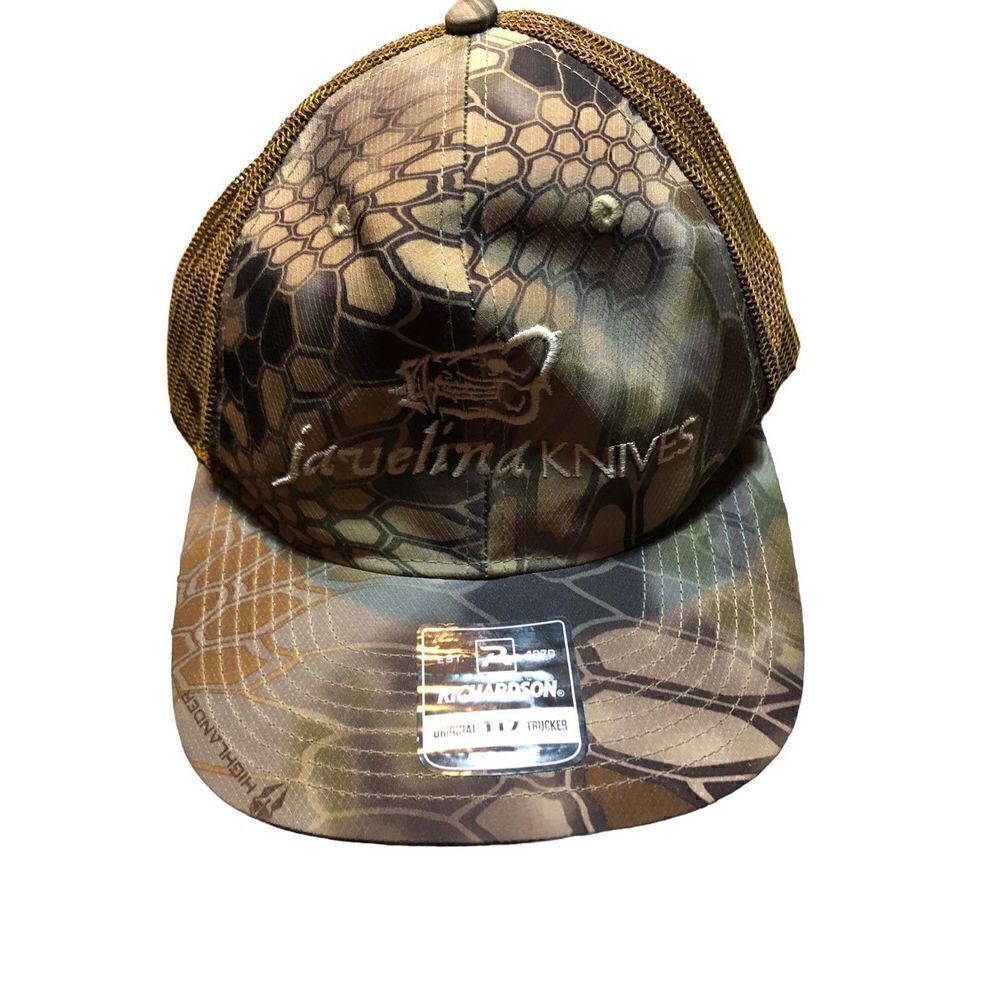 Richardson Javelina Knives camo truckers cap NWT
